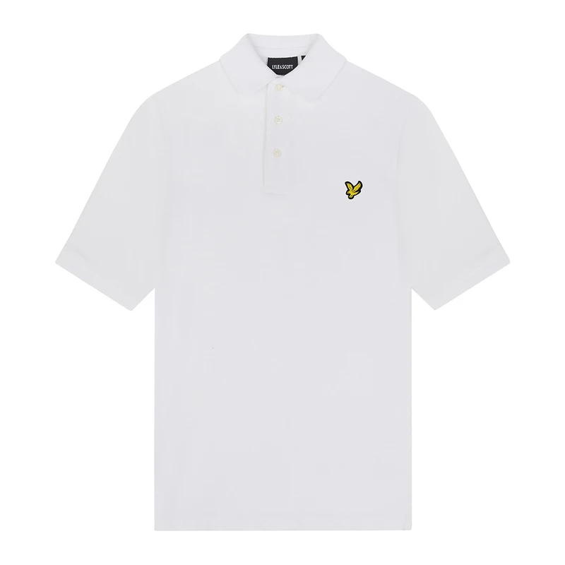 Jongens Polo SPB2000V polo Lyle and Scott Wit