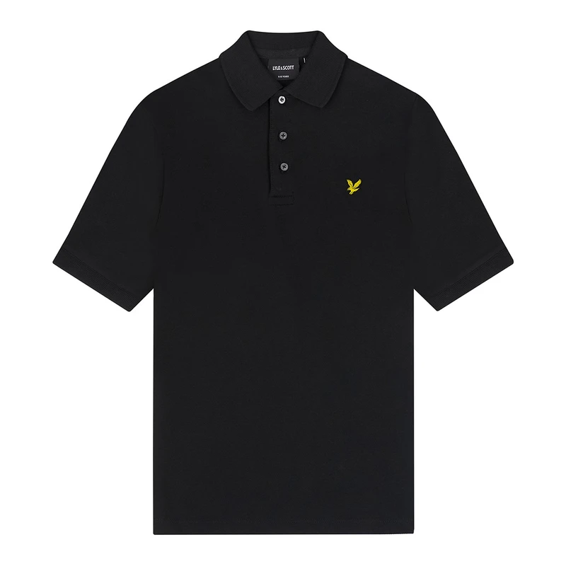 Jongens Polo SPB2000V polo Lyle and Scott ZWART