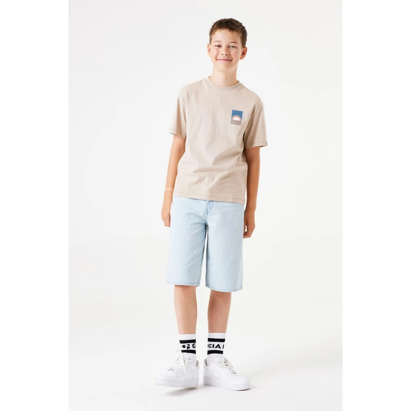 Jongens Short 394 Garcia BLEACHED BLUE DENIM