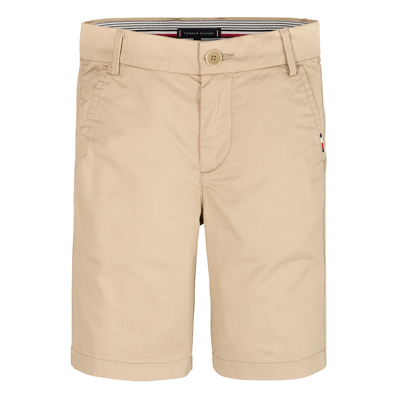 Jongens Short KB0KB09641RBT chino Tommy Hilfiger ECRU