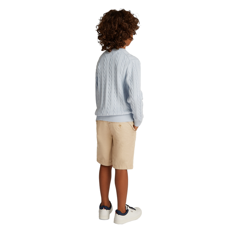 Jongens Short KB0KB09641RBT chino Tommy Hilfiger ECRU