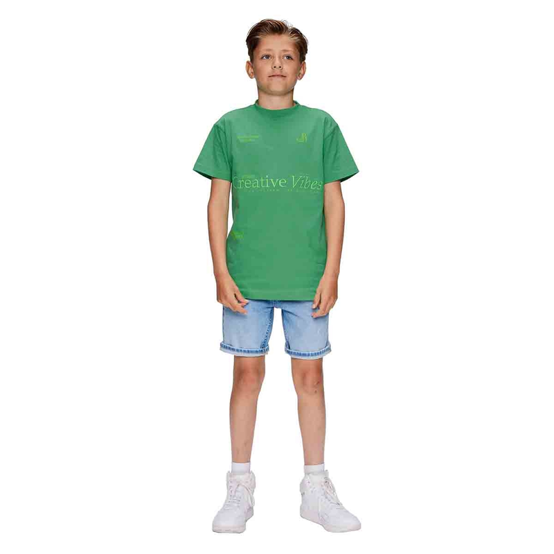 Jongens Short Loek Regular Jog Retour LIGHT BLUE DENIM