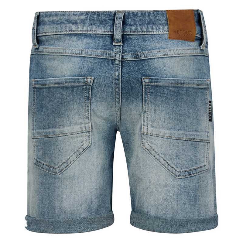 Jongens Short Reven Regular Retour LIGHT BLUE DENIM