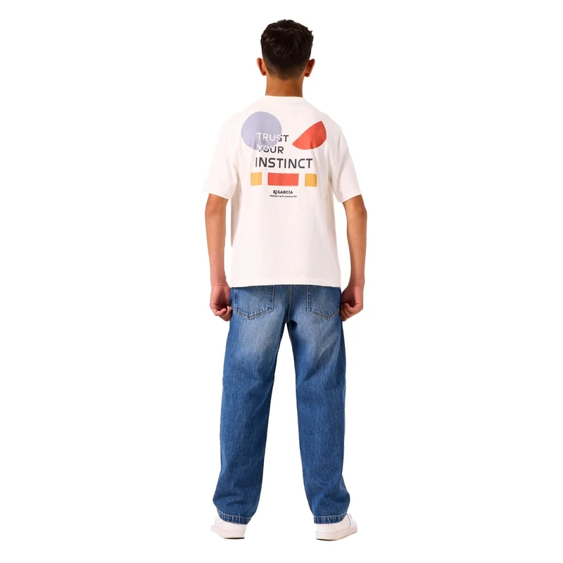 Jongens T-shirt A53602 Garcia OFF-WHITE
