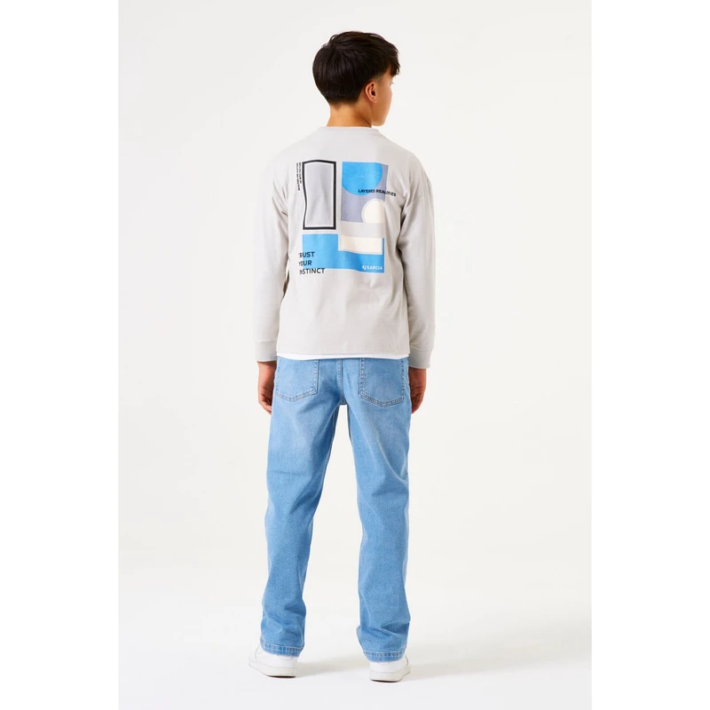 Jongens T-shirt A53606 Garcia ANTRACIET