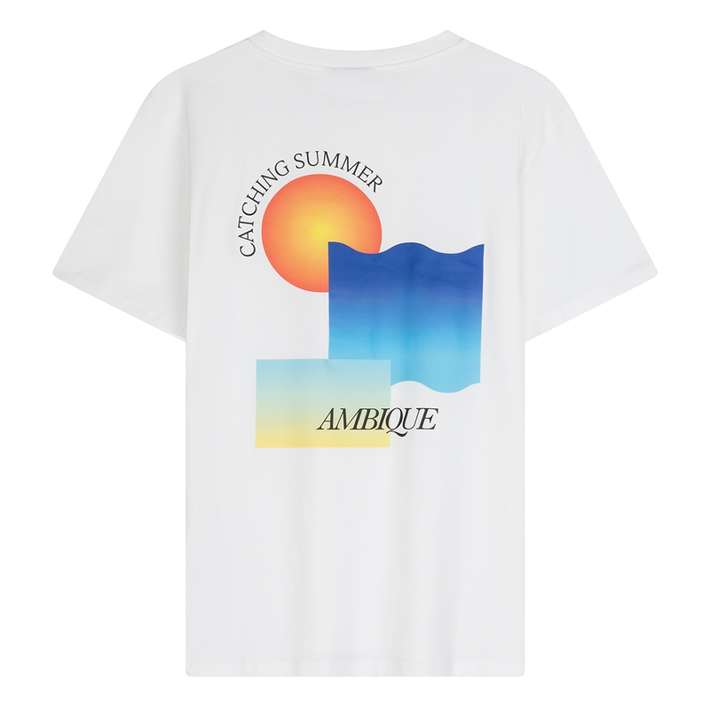 Jongens T-shirt AMK 1018 Eden Ambique ECRU