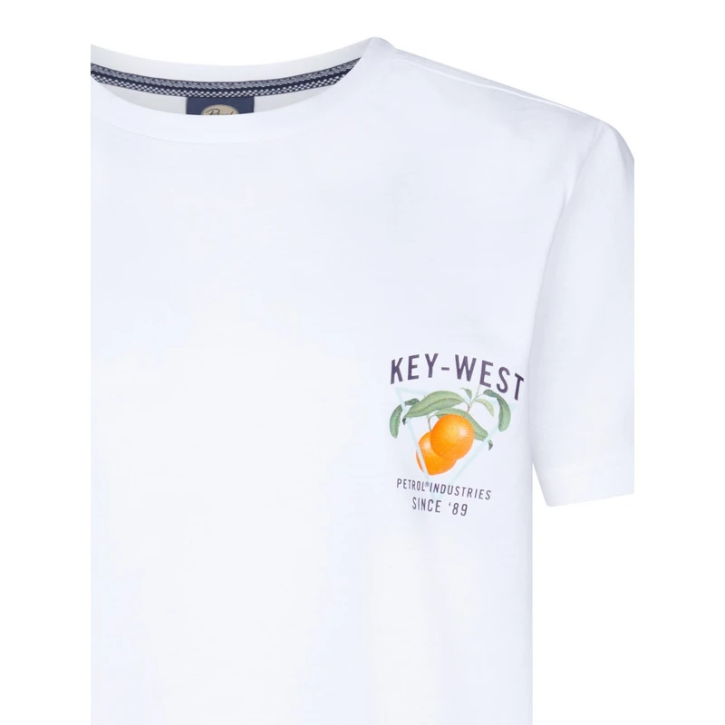 Jongens T-shirt B-1050-TSR646 Petrol Wit