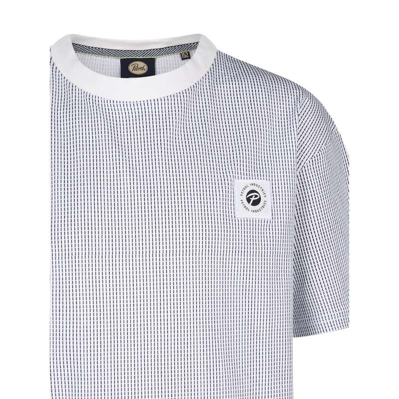 Jongens T-shirt B-1050-TSR676 Petrol Wit