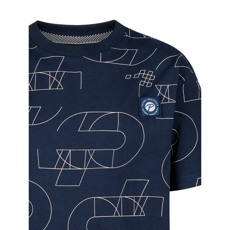 Jongens T-shirt B-1050-TSR677 Petrol NAVY