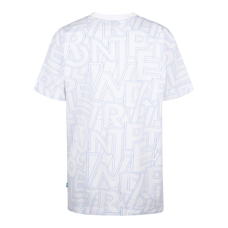 Jongens T-shirt B-1050-TSR680 Petrol Wit