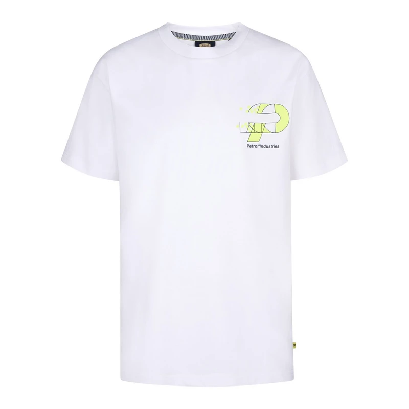 Jongens T-shirt B-1050-TSR682 Petrol Wit