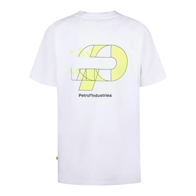 Jongens T-shirt B-1050-TSR682 Petrol Wit