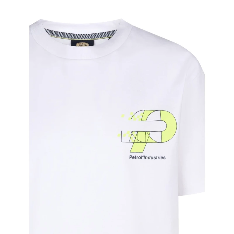 Jongens T-shirt B-1050-TSR682 Petrol Wit