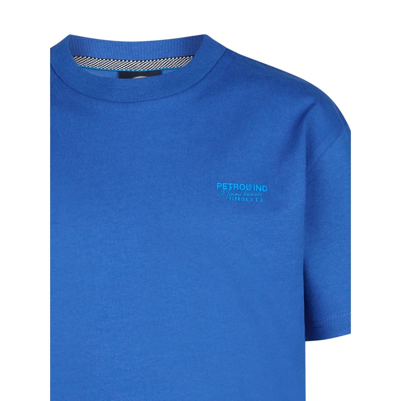 Jongens T-shirt B-1050-TSR684 Petrol MIDDEN BLAUW