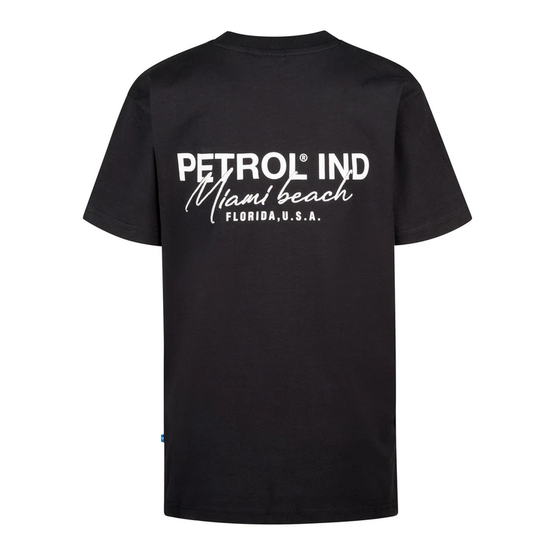 Jongens T-shirt B-1050-TSR684 Petrol ZWART