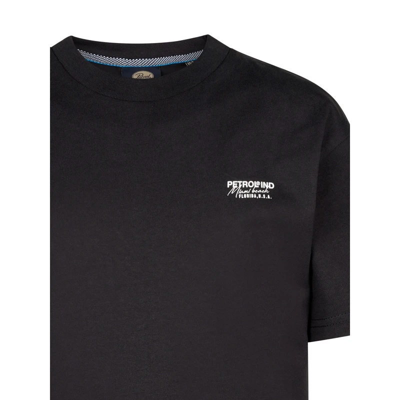 Jongens T-shirt B-1050-TSR684 Petrol ZWART