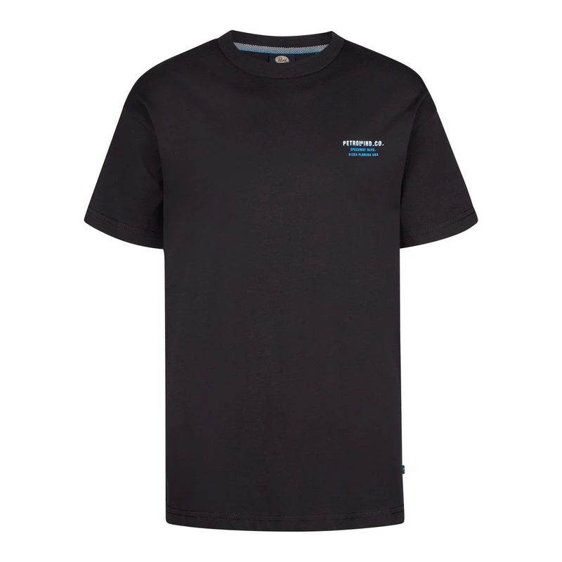 Jongens T-shirt B-1050-TSR685 Petrol ZWART