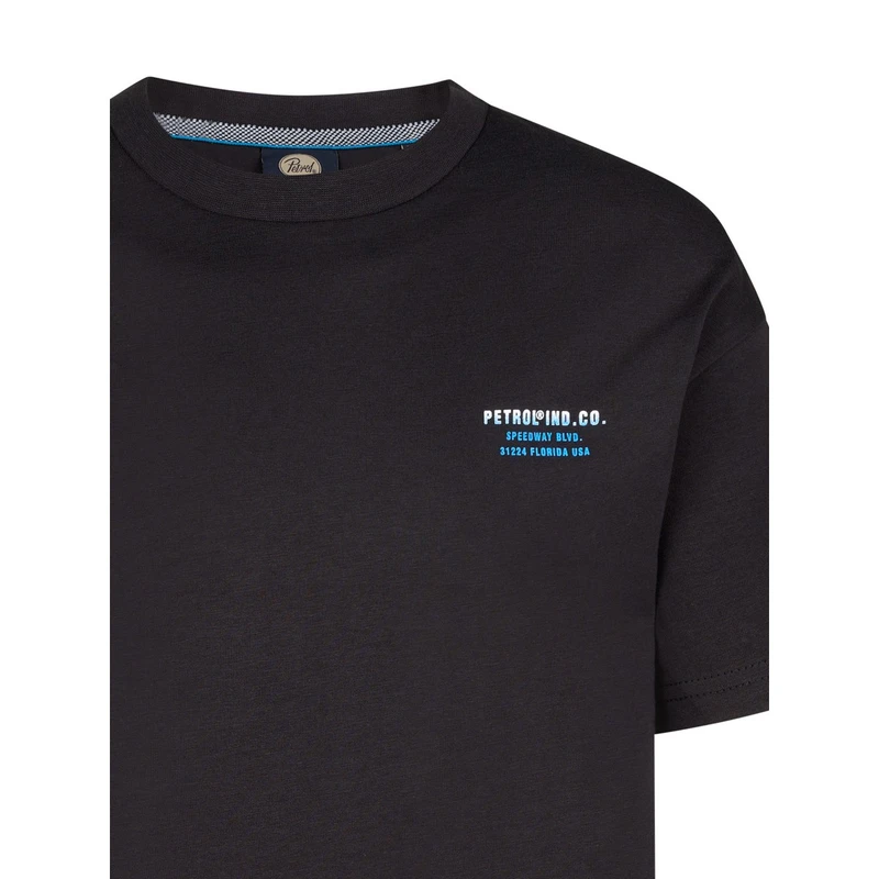 Jongens T-shirt B-1050-TSR685 Petrol ZWART
