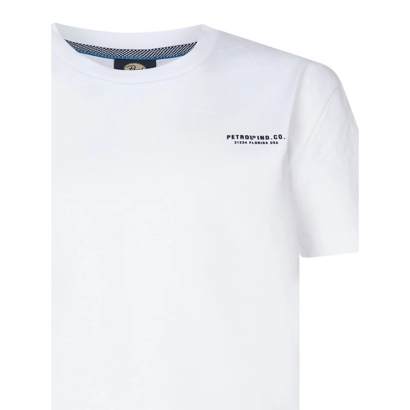 Jongens T-shirt B-1050-TSR691 Petrol Wit