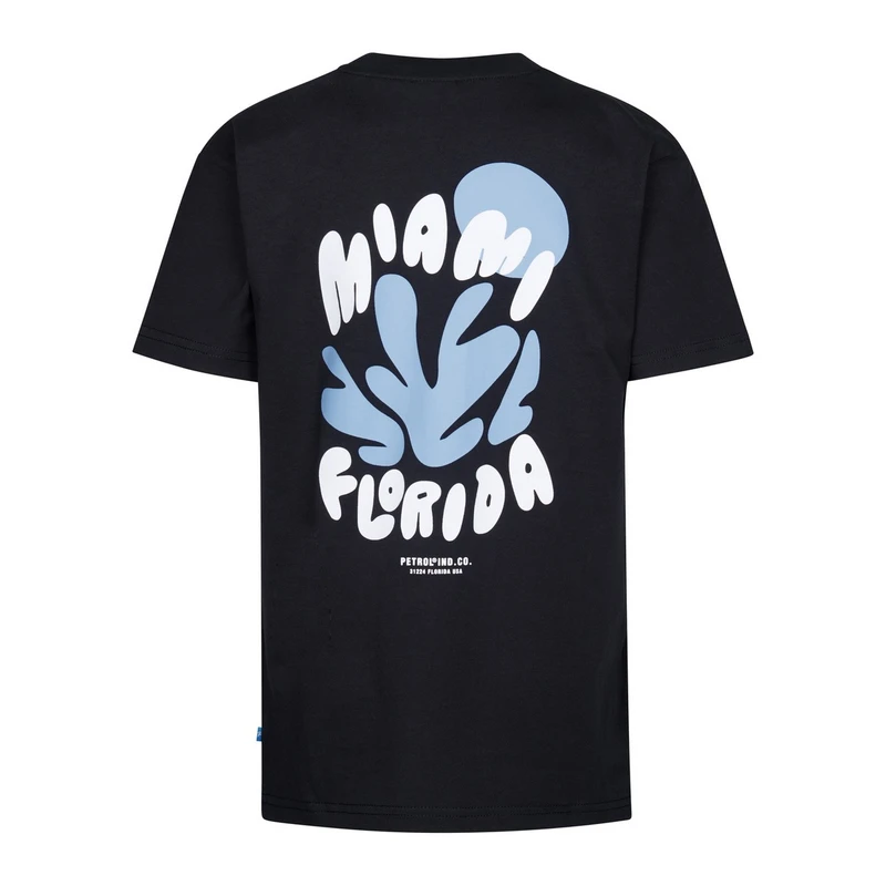 Jongens T-shirt B-1050-TSR692 Petrol ZWART