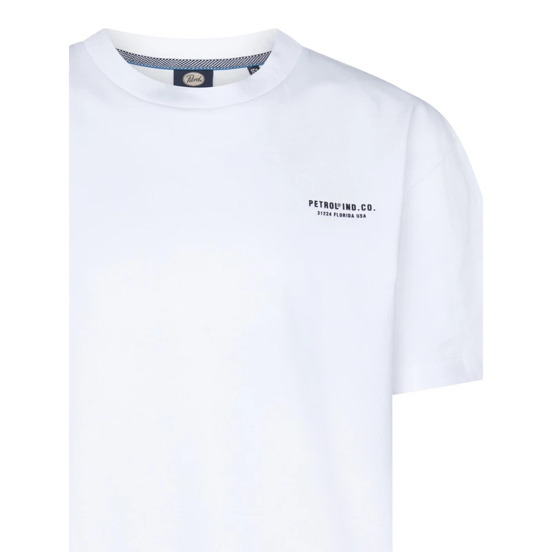 Jongens T-shirt B-1050-TSR693 Petrol Wit