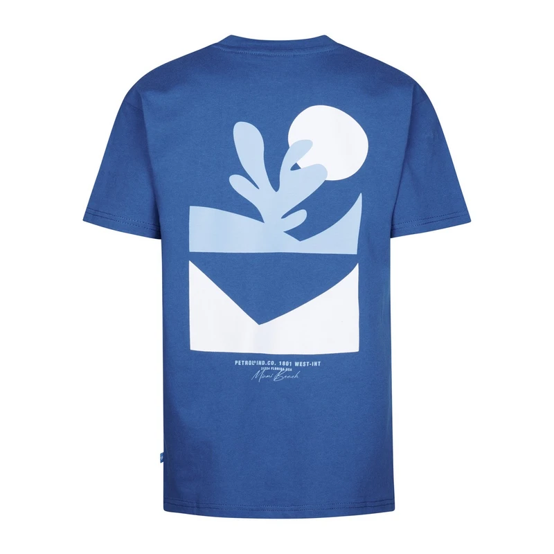 Jongens T-shirt B-1050-TSR693 Petrol MIDDEN BLAUW