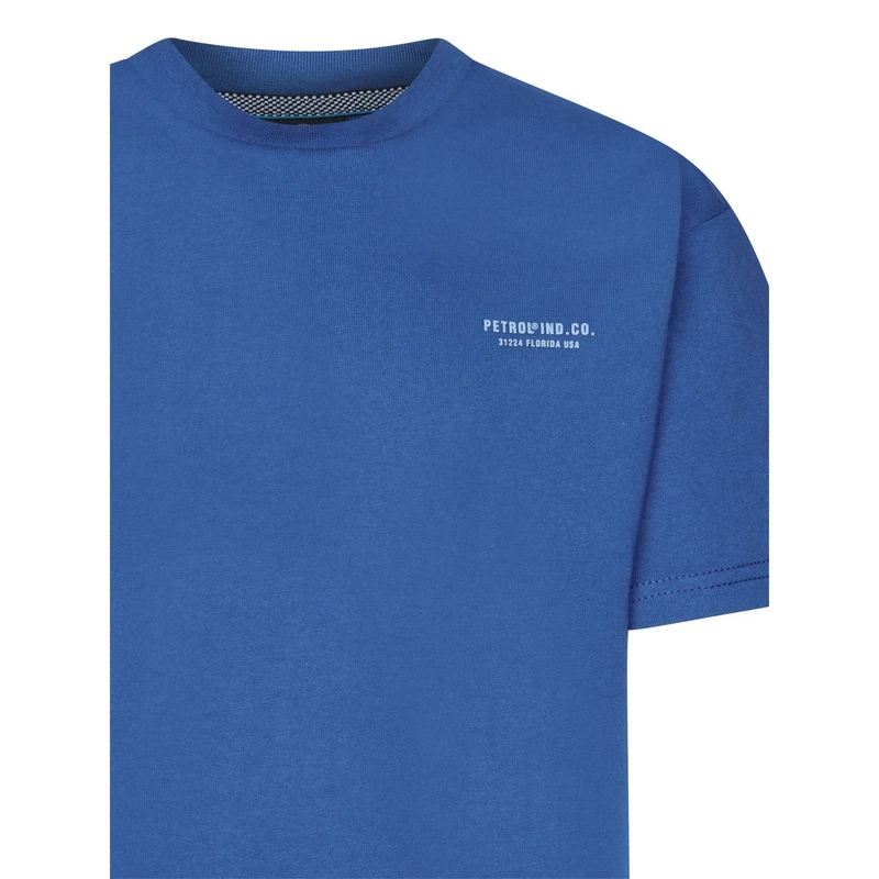 Jongens T-shirt B-1050-TSR693 Petrol MIDDEN BLAUW