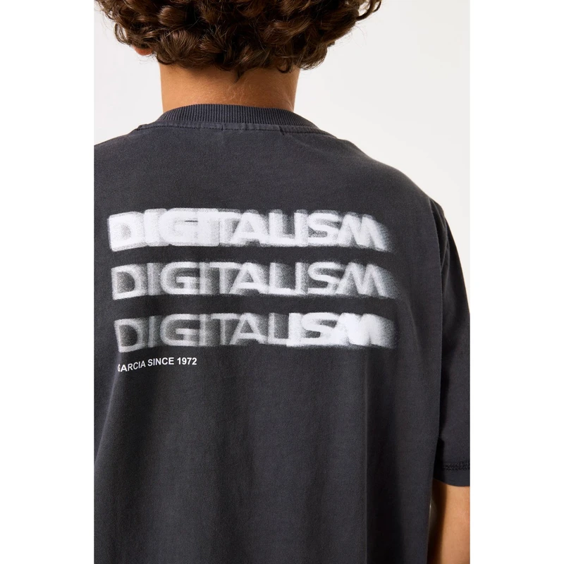 Jongens T-shirt B53404 Garcia DONKER GRIJS