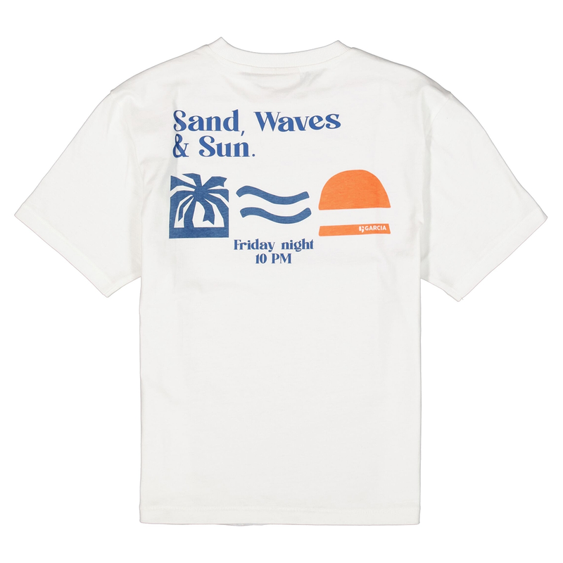 Jongens T-shirt D53402 Garcia OFF-WHITE