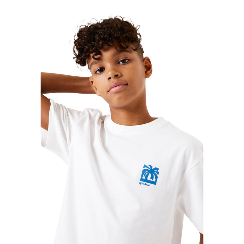 Jongens T-shirt D53402 Garcia OFF-WHITE