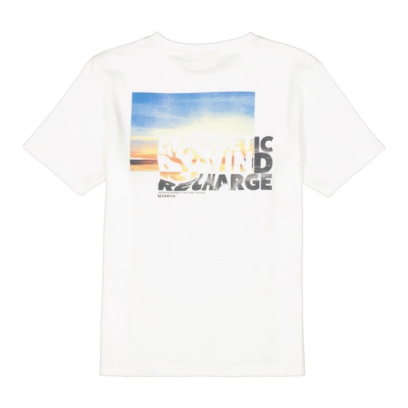 Jongens T-shirt D53408 Garcia OFF-WHITE
