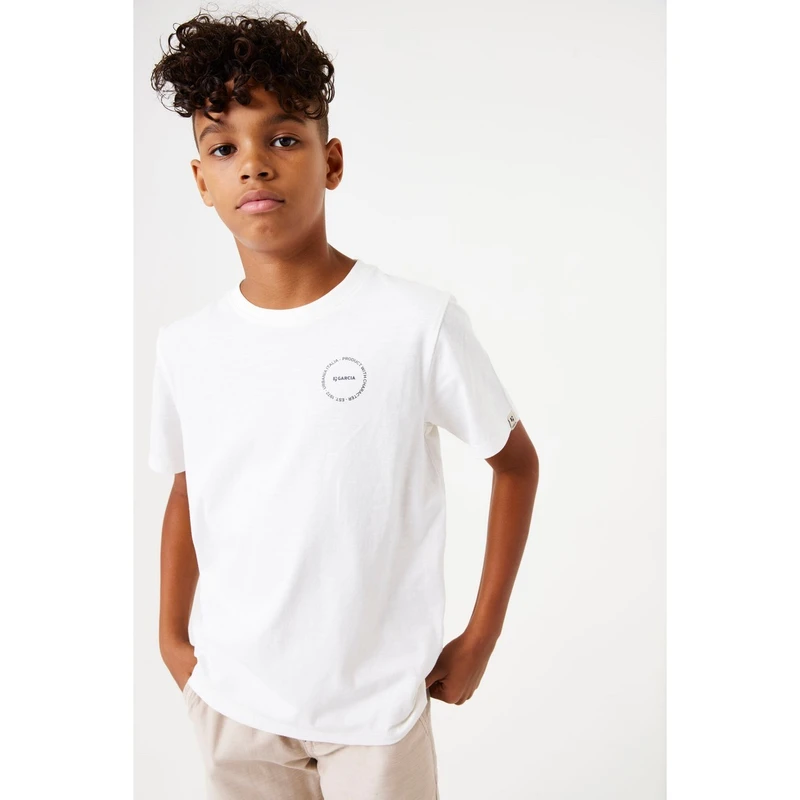 Jongens T-shirt D53408 Garcia OFF-WHITE