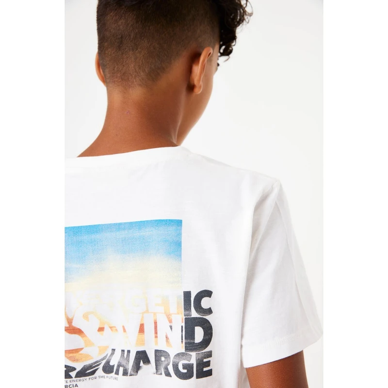 Jongens T-shirt D53408 Garcia OFF-WHITE