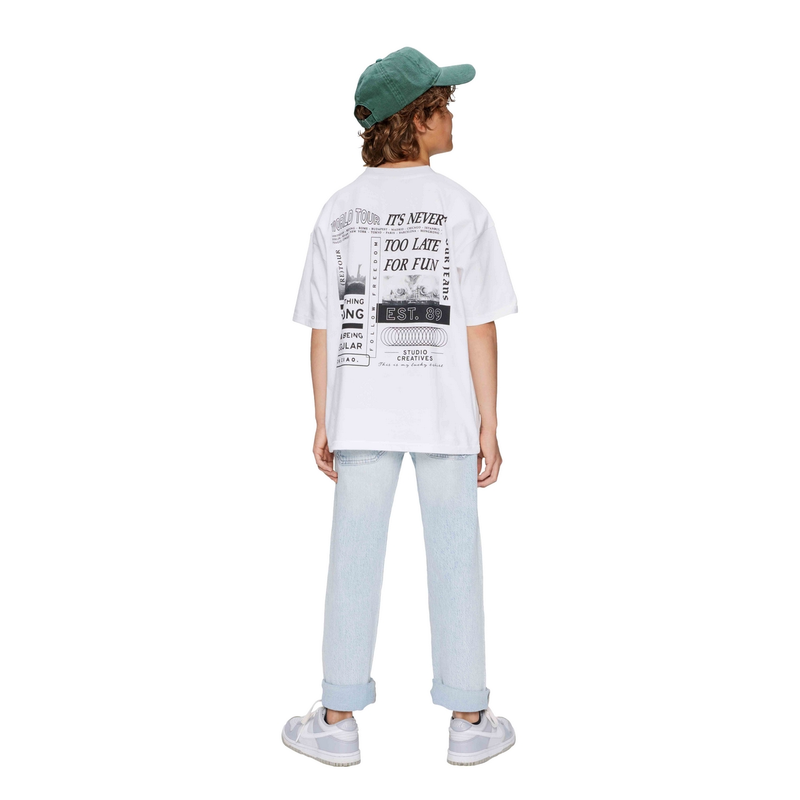 Jongens T-shirt Davis Retour Wit