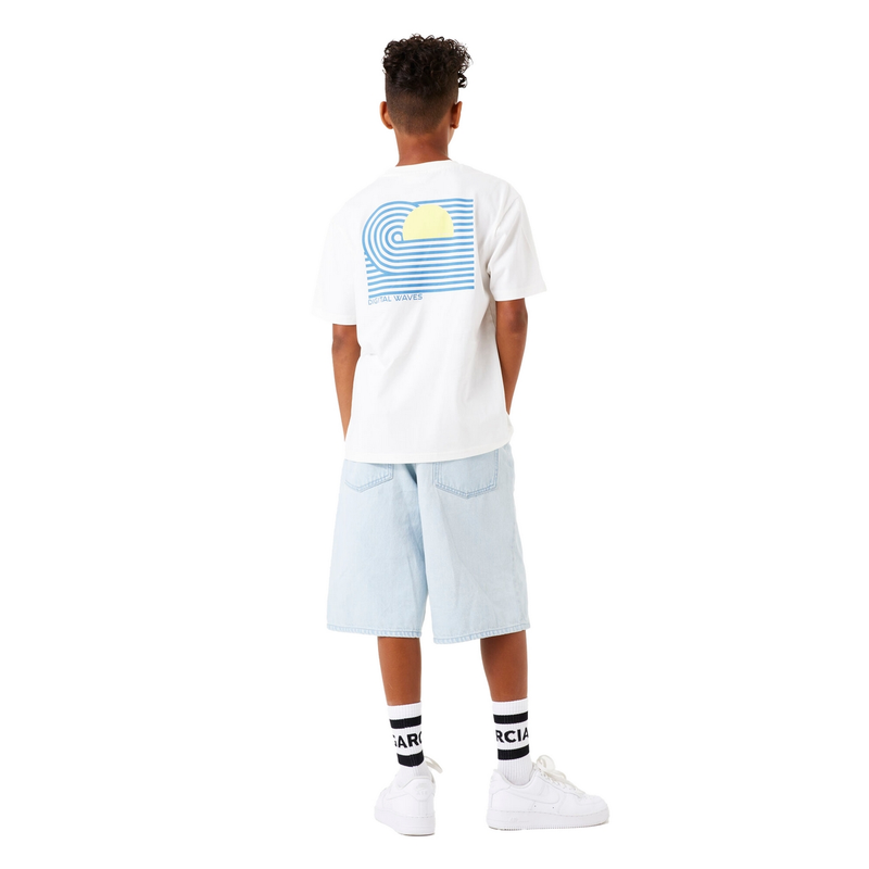 Jongens T-shirt E53605 Garcia OFF-WHITE
