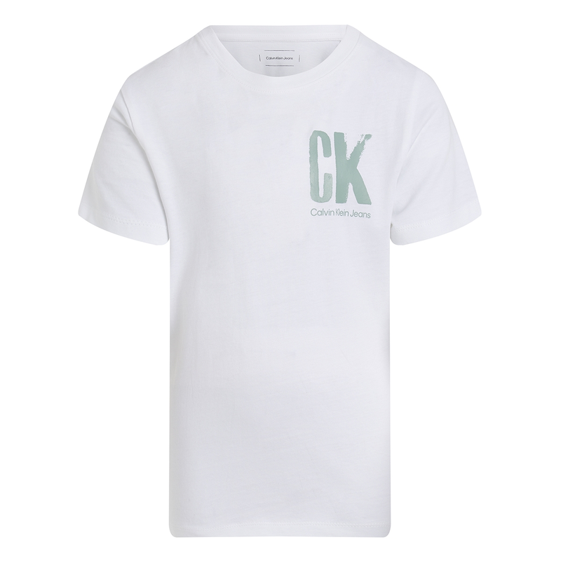 Jongens T-shirt IB0IB02447YAF Calvin Klein Jeans Wit