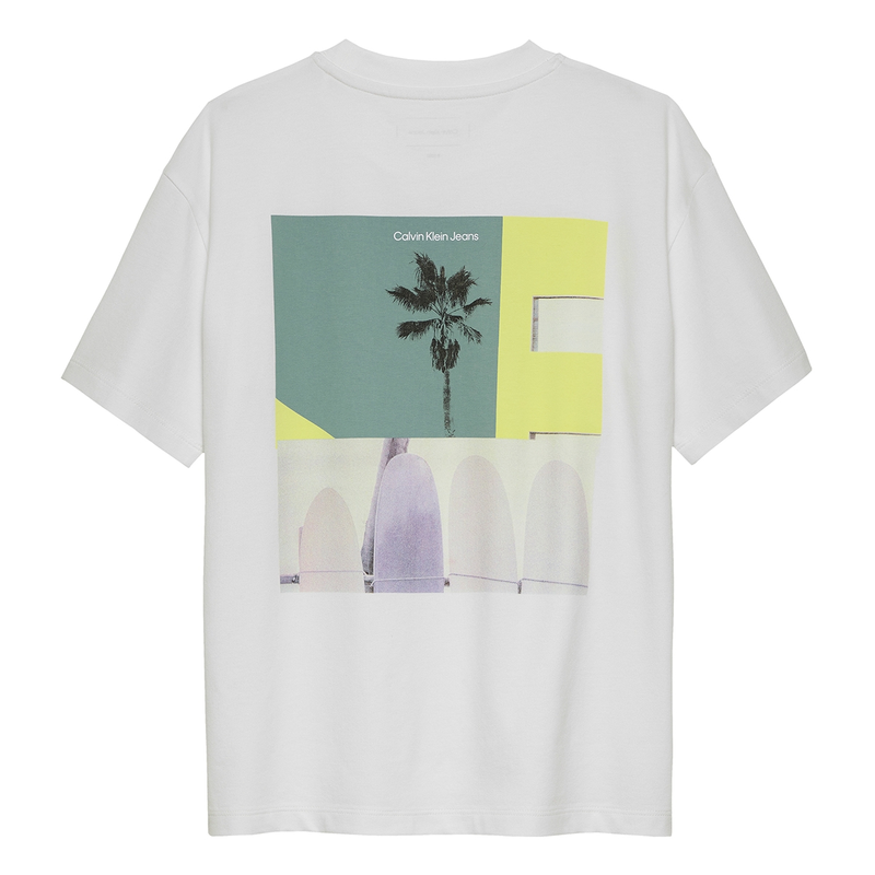 Jongens T-shirt IB0IB02449 YAF Calvin Klein Jeans Wit