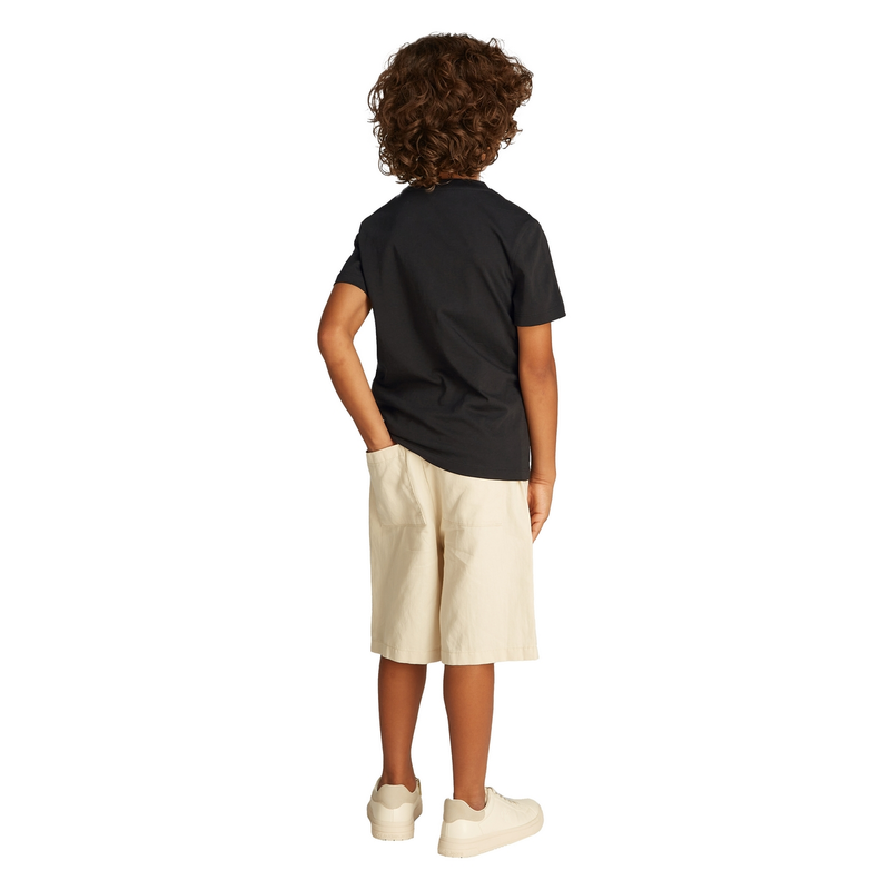Jongens T-shirt IB0IB02451BEH Calvin Klein Jeans ZWART