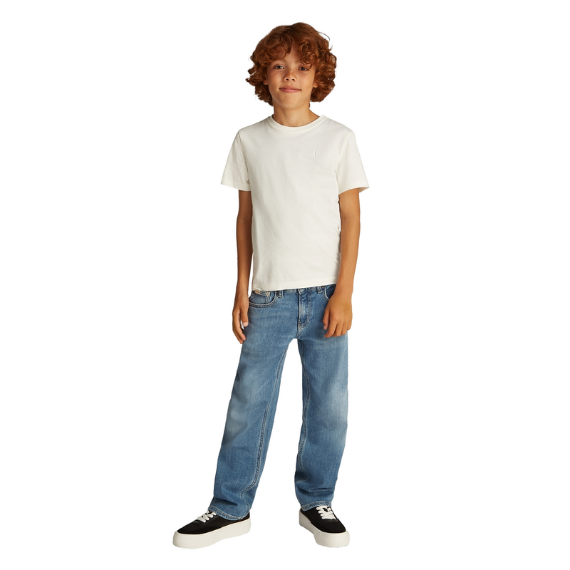Jongens T-shirt IB0IB02451YAF Calvin Klein Jeans Wit