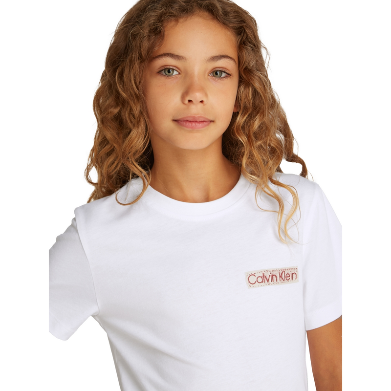 Jongens T-shirt IU0IU00543YAS Calvin Klein Jeans Wit
