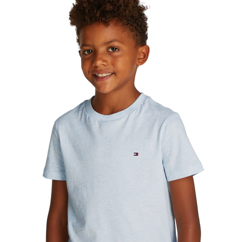 Jongens T-shirt KB0KB06879DD0 Tee Tommy Hilfiger BLEU