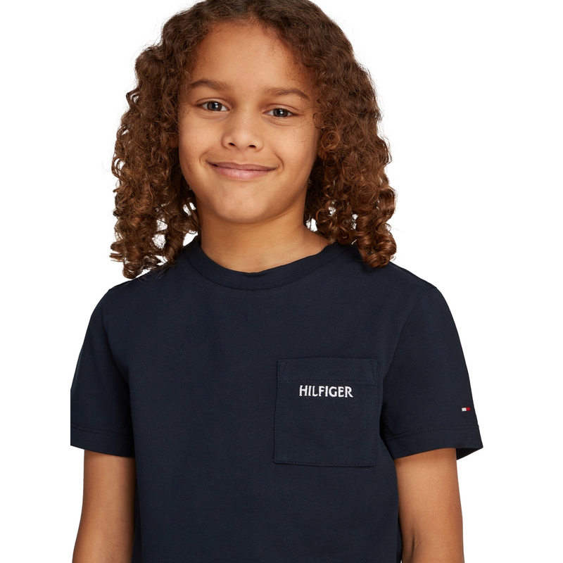 Jongens T-shirt KB0KB09534C1G Tommy Hilfiger NAVY