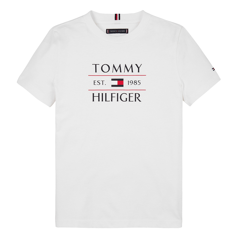 Jongens T-shirt KB0KB09538YBR Tommy Hilfiger Wit
