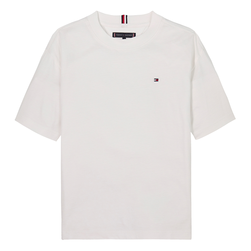 Jongens T-shirt KB0KB09646YBR Tee Tommy Hilfiger Wit