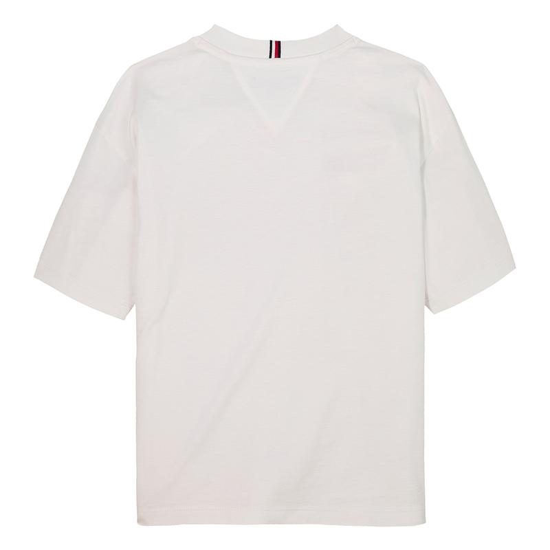 Jongens T-shirt KB0KB09646YBR Tee Tommy Hilfiger Wit