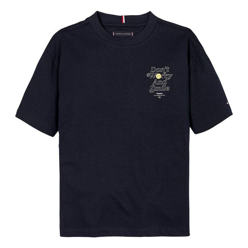 Jongens T-shirt KB0KB09650C1G Tommy Hilfiger NAVY