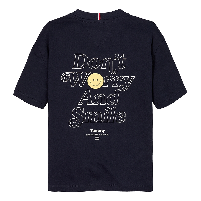 Jongens T-shirt KB0KB09650C1G Tommy Hilfiger NAVY
