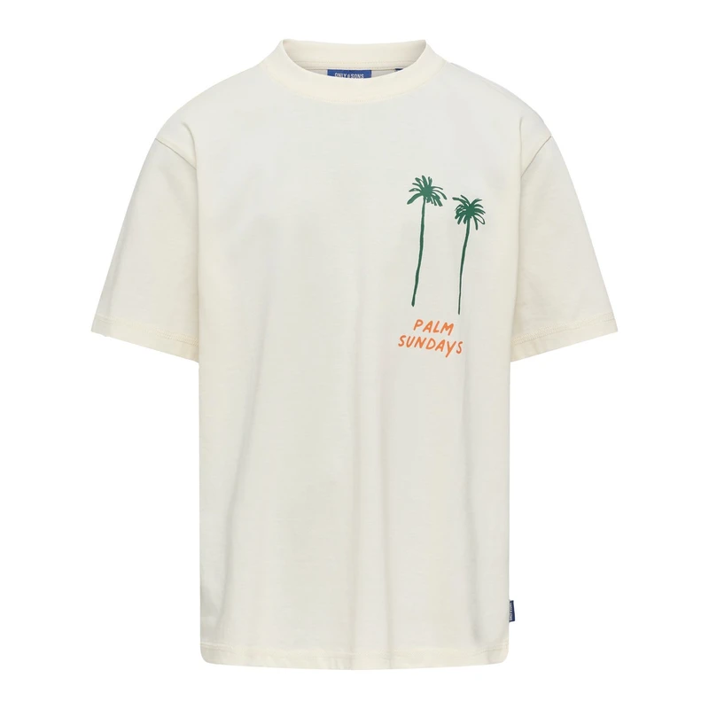 Jongens T-shirt OSJMENES Only BEIGE