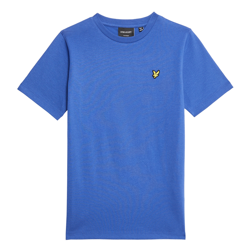 Jongens T-shirt TSB2000V plain shirt Lyle and Scott MIDDEN BLAUW