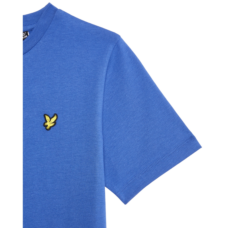Jongens T-shirt TSB2000V plain shirt Lyle and Scott MIDDEN BLAUW